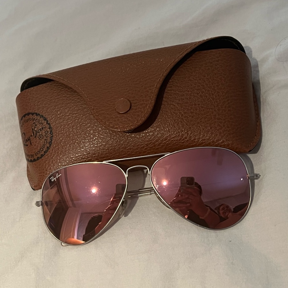 Ray-Bans Pink Mirror Aviators
